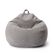 Lumaland 20731 Sitzsack Hellgrau Drinnen Oval