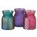 Boltze 2077502 Vase Glas Pink, Violett, Türkis