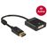DeLOCK 62599 Videokabel-Adapter 0,2 m DisplayPort DVI-I Schwarz