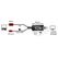 DeLOCK 62959 Videokabel-Adapter 0,135 m HDMI + USB DVI-I + VGA (D-Sub) Schwarz, Rot