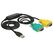 DeLOCK 63466 Serien-Kabel Schwarz, Grün, Gelb 1,5 m USB Typ-A DB-9