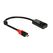 DeLOCK 63928 Videokabel-Adapter 0,2 m USB Typ-C DisplayPort 20 pin Schwarz, Rot