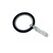 Gardinia Home Decor Curtain rings with gliding inlay for 20 mm Schwarz