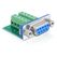 DeLOCK 65268 Kabeladapter Sub-D 9 pin Terminal block 10 pin Grün