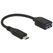 DeLOCK USB 3.1 Gen 2 Type-C/Typ-A USB Kabel 0,1 m USB C USB A Schwarz
