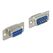 DeLOCK 65882 Drahtverbinder Sub-D 9 pin Blau, Silber