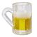HobbyFun Mini-Utensilien Bierglas 1.5 cm, 2 Stück