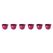 Rosti Margrethe 0,025 l Rund Acrylnitril-Butadien-Styrol (ABS) Pink 6 Stück(e)