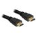 DeLOCK 82710 HDMI-Kabel 15 m HDMI Typ A (Standard) Schwarz, Farbe: Schwarz, Länge: 15 m