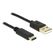 DeLOCK 2m, USB2.0-A/USB2.0-C USB Kabel USB A USB C 0,48 Gbit/s Schwarz