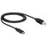 DeLOCK 83601 USB Kabel USB 2.0 1 m USB C USB B 0,48 Gbit/s Schwarz