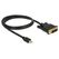 DeLOCK 83988 Videokabel-Adapter 1 m Mini DisplayPort DVI-D Schwarz, Farbe: Schwarz, Länge: 1 m