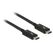 DeLOCK 84844 USB Kabel USB 3.2 Gen 2 (3.1 Gen 2) 0,5 m USB C 40 Gbit/s Schwarz