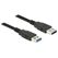 DeLOCK 85059 USB Kabel USB 3.2 Gen 1 (3.1 Gen 1) 0,5 m USB A 5 Gbit/s Schwarz, Farbe: Schwarz, Länge: 0,5 m