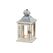 Boltze 3874600 Kerzenständer Holz Grau, Weiß