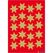 HERMA Sticker Sterne 6-zackig, gold Ø 21 mm 3 Blatt / 60 Sticker