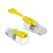 DeLOCK 85334 Drahtverbinder RJ45 Weiß, Gelb