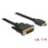DeLOCK 85582 Videokabel-Adapter 1 m HDMI Typ A (Standard) DVI-D Schwarz, Farbe: Schwarz, Länge: 1 m