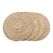 House Nordic 3984001 Platzdeckchen Rund Natürlich/Natur 4 Stück(e), Farbe: Natürlich/Natur