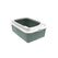 Rotho Bonnie Katze Offene Katzentoilette Grün, Grau, Farbe: Grün, Grau