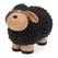 Relaxdays 10041226 Dekorative Statue & Figur Beige, Schwarz Polyresin