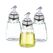 Relaxdays 10049868 andere 0,2 l Edelstahl, Transparent 3 Stück(e)