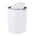 Relaxdays 4052025829476 Mülleimer 1,5 l Rund Kunststoff Weiß, Farbe: Weiß