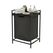 Relaxdays 10052572_46 Wäschekorb 65 l Rechteckig Eisen, MDF-Platten, Polyester Schwarz
