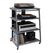 Relaxdays 10052061_111 Regalboden Freistehend Eisen, MDF-Platten Grau, Farbe: Grau