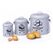 Relaxdays 4052025856670 Glas Rund Eisen, Stahl Schwarz, Grau