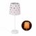 Relaxdays Nachttischlampe Kinder mit Herzen, Farbe: Pink