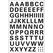 HERMA Letters 10mm A-Z weatherproof film black 1 sheet Selbstklebendes Symbol