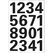HERMA Numbers 25mm 0-9 weatherproof film black 1 sheet Selbstklebendes Symbol