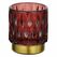 EGLO Bezamby Kerzenständer Glas Gold, Rot