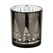 EGLO Lukut Kerzenständer Glas Braun, Silber, Farbe: Braun, Silber