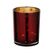 EGLO Lukut Kerzenständer Glas Gold, Rot, Farbe: Gold, Rot