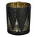 EGLO Lukut Kerzenständer Glas Schwarz, Gold
