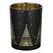 EGLO Lukut Kerzenständer Glas Schwarz, Gold