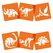 Avenue Mandarine 42449MD Schablone Orange, Transparent Kunststoff Malschablone