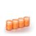 Balthasar 433276.004 Wachskerze Zylinder Orange, Weiß 4 Stück(e)