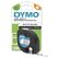 DYMO Original LetraTag Etikettenband| schwarz auf weiß | 12 mm x 4 m | selbstklebendes Kunststoff Schriftband | für LetraTag-Beschriftungsgerät