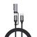 4smarts ComboCord USB Kabel 2 m USB C USB C/MagSafe 3 0,48 Gbit/s 100 W Schwarz, Grau