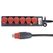 Steffen 50 00068 Verlängerungskabel 5 m 6 AC-Ausgänge Drinnen/Draußen Anthrazit, Grau, Rot