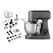 MEDION MD12600 Küchenmaschine 800 W 4,6 l Schwarz, Edelstahl