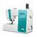MEDION LIFE® Digitale Nähmaschine SD36 (MD11881) einstellbare Stichlänge und Stichbreite, 270 Stichmuster, Integriertes Zubehörfach, 36 Watt Motorleistung, Farbe: Türkis, Weiß