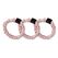 Ailoria DOUX Set 3 Scrunchies S aus Seide, Farbe: Pink