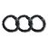 Ailoria DOUX Set 3 Scrunchies S aus Seide, Farbe: Schwarz
