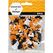 Creativ Company Sequins Dekorativer Aufkleber Schwarz, Orange, Weiß