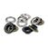 Prym 542521 Druckknopf Nieten-Druckknopf-Verschluss, Farbe: Schwarz, Silber
