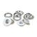 Prym 542520 Druckknopf Nieten-Druckknopf-Verschluss, Farbe: Silber, Weiß